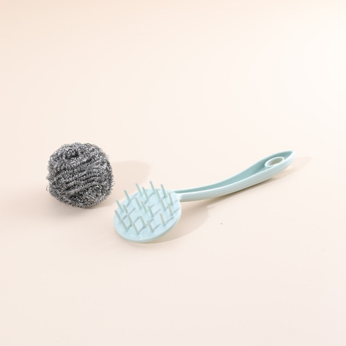 Stainless steel wire ball dishwashing brush small tool