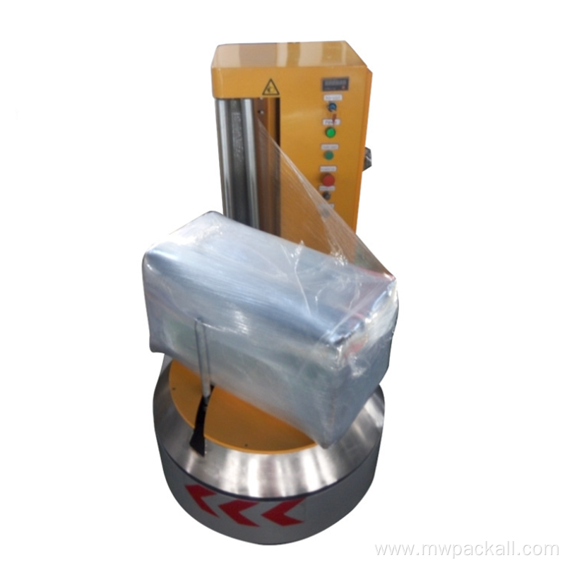 Airport baggage wrapping machine for baggage