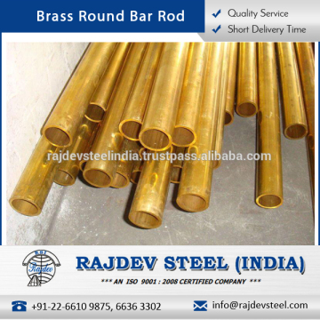 Rust Proof Long Shelf Life Brass Round Bar Rod Available for Bulk Purchase