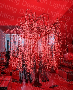 Wholesale Professional Landscape Artificial RGB Color Changing LED Weeping Willow Tree