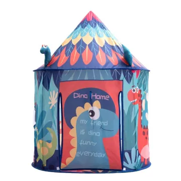 Hot Selling Dinosaur Kids Tent with Dart Board, Bean Bag Toss Game & Flying Disc - Perfect Play Tent for Kids