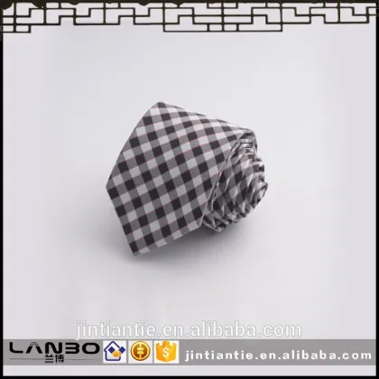 Lanbo cotton plaid tie