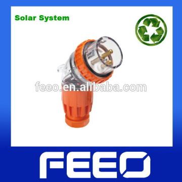 3pin Angle Weatherproof 32A 50A 250V 500V IP66 Male Plug