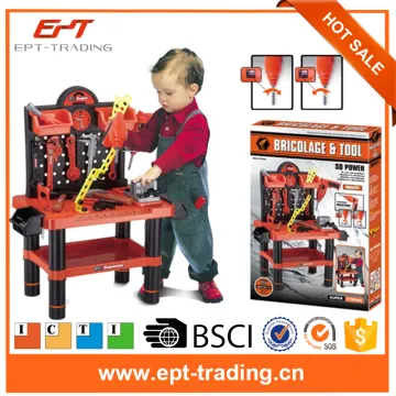 Plastic pretend play toy kids intelligent bricolage tool toy