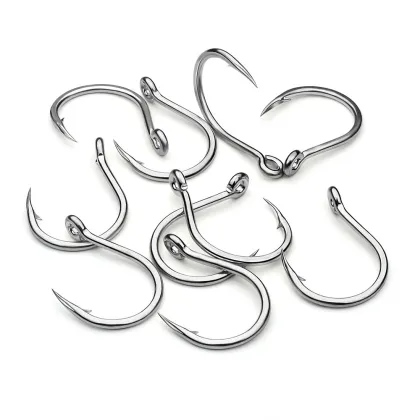 Factory Direct Price High Carbon Steel Fishing Hooks for Deep Ocean - Circle Squid & Grouper with Large Barb