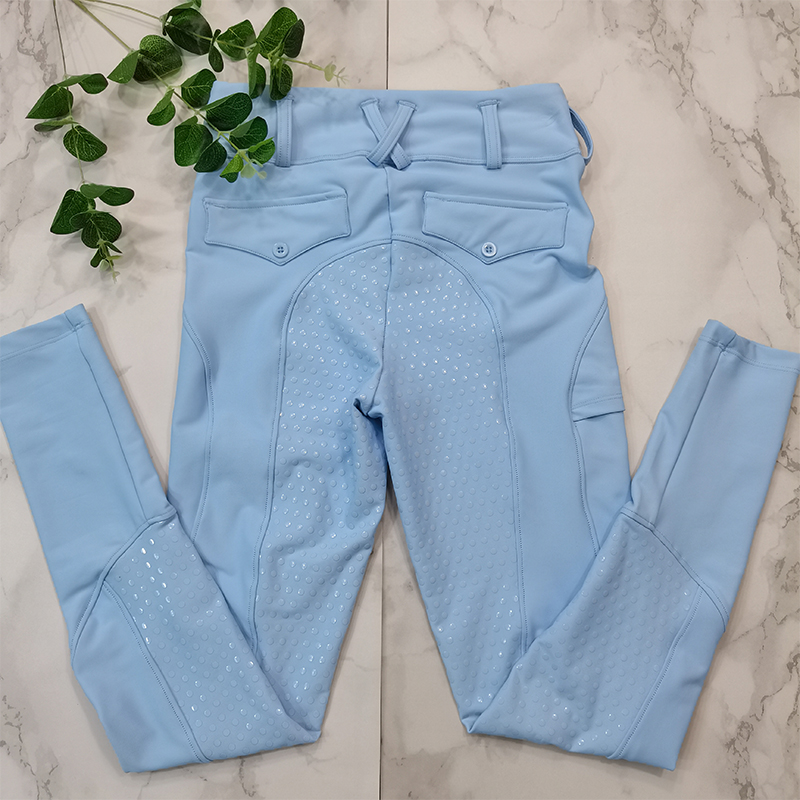 Compétition bleu clair équestre la culotte jodhpur femmes