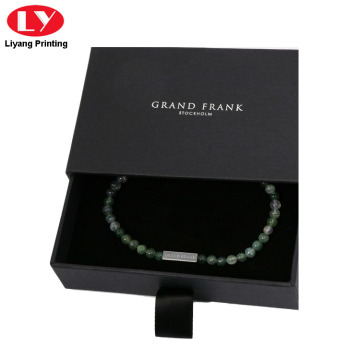 Matte Black Drawer Bracelet Gift Boxes