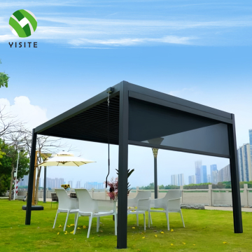 Custom Outdoor Aluminum Alloy Pavilion for Landscape Shading and Leisure Entertainment