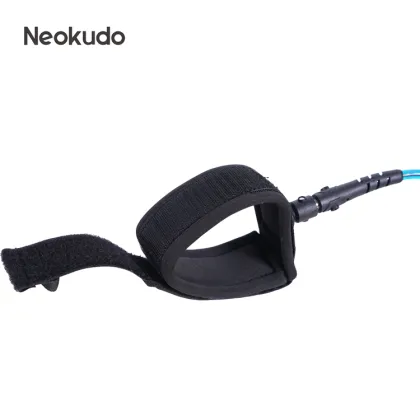 Premium Surfboard Leash - Straight Surf Board Leg Rope for Shortboard & Paddleboard (6/7/8/9/10 Ft, 10 Colors)