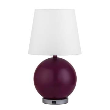 Dynamic Scheme Hotel Round Table Lamp with Round Base and Tapered Shade