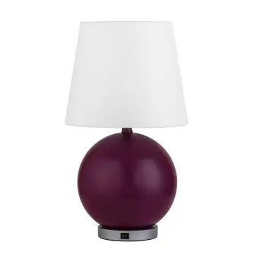 Dynamic Scheme Hotel Round Table Lamp with Round Base and Tapered Shade
