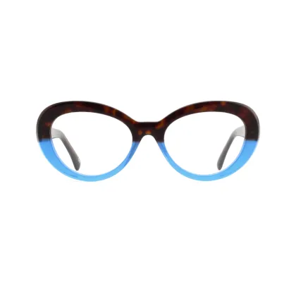 Women Round Small Eye Acetate Optical Frame Glasses