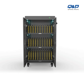 Universal laptop security locker charging cart