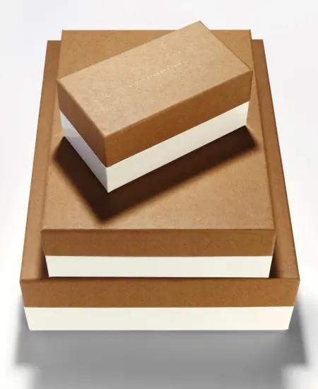 wholesale brown kraft gift box set with lid
