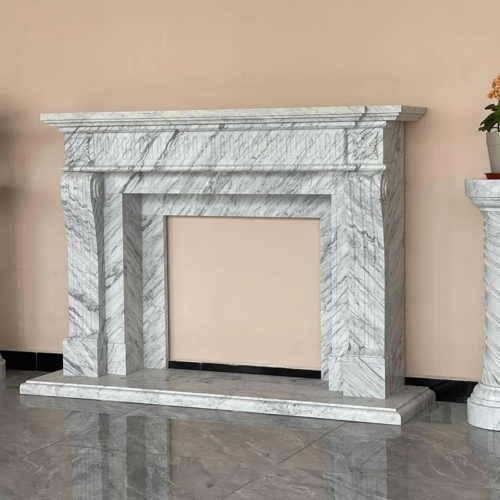Hand Carved Marble Fireplace Surround for Custom Orders