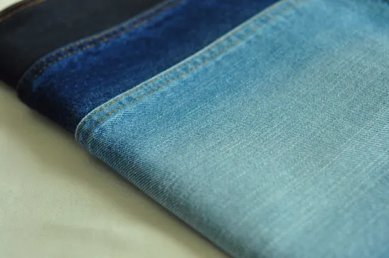 Stock 10oz 100% Cotton Warp Slub Denim Fabric