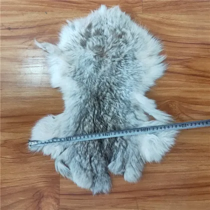 natural color super soft tanned wild rabbit skins