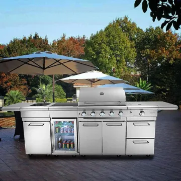 304 Stainless Steel Gas Villa Courtyard Home Barbecue Stove