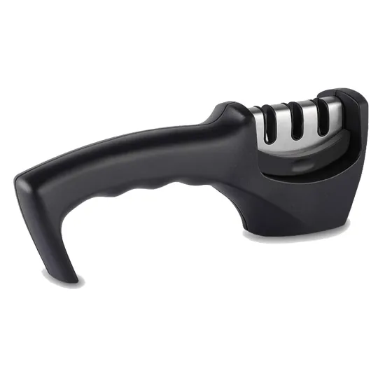 Portable Kitchen Knife Sharpener with Replaceable Diamond Grinding Heads