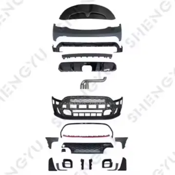 BMW MINI 2022 F55 F56 F57 2 Door JCW Model Bumper Kit with Grille and Diffuser