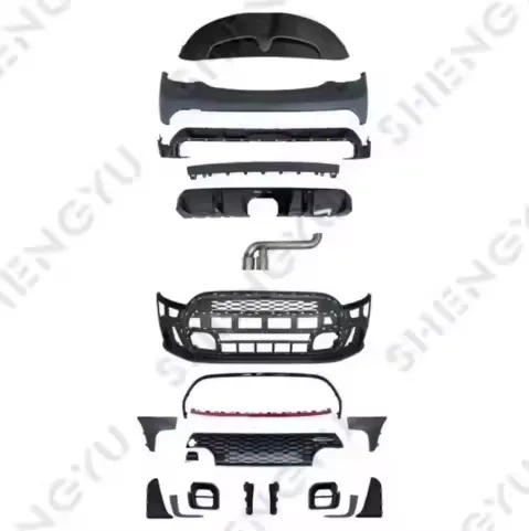 BMW MINI 2022 F55 F56 F57 2 Door JCW Model Bumper Kit with Grille and Diffuser