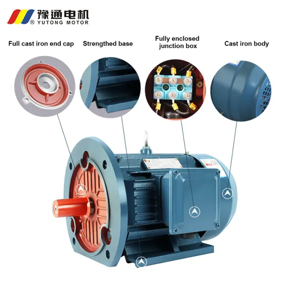 Y/YE2/YE3/YE4 AC Electric Motors 1HP-100HP for Mining Machinery