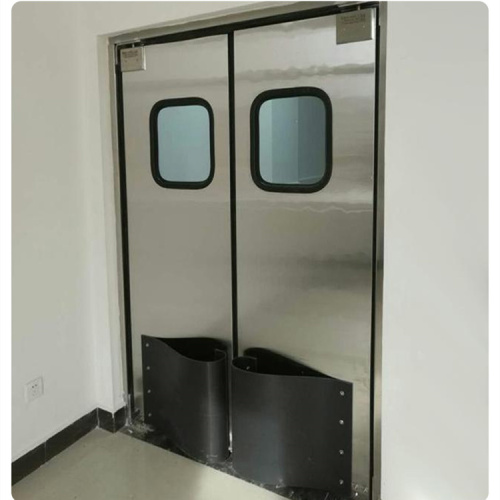 Double active swinging doors