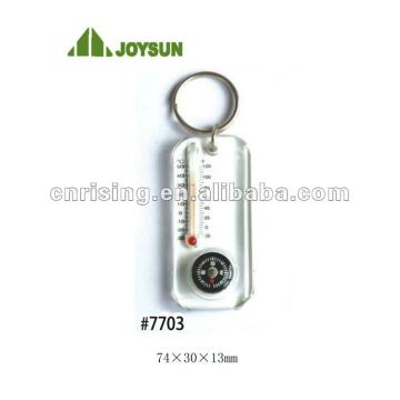 Keyring compass with thermometer (item#77033)