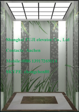 Shanghai FUJI Hairline steel stainless passenger elevator