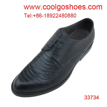 snake calfskin material formal men leather shoes