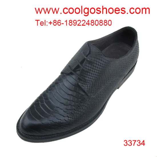 snake calfskin material formal men leather shoes