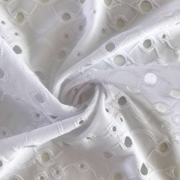 Eyelet Single Jacquard Fabric