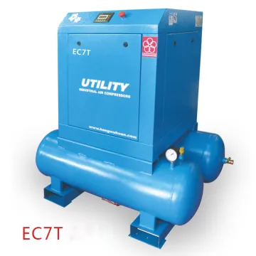 EC7T 10hp screw air compressor with tank