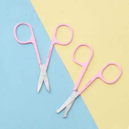 Professional Beauty Makeup Scissors: Stainless Steel, Multi-Color Options for Salon & Home Use