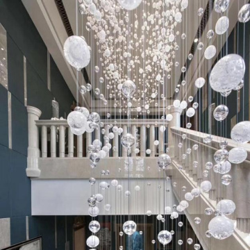 Décoration de l&#39;hôtel contemporain Lumière de lustre à balle cristalline