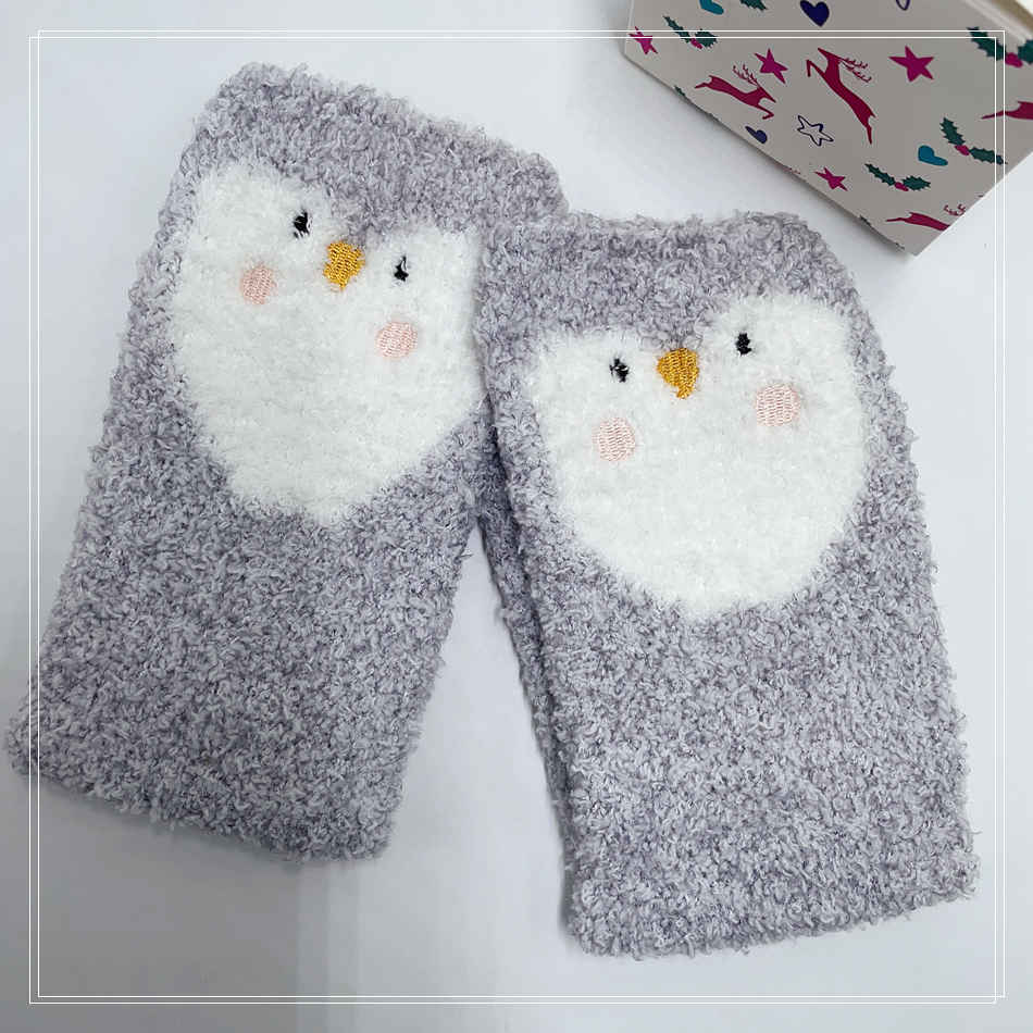 Mignon pingouin microfiber femmes chaussettes 2023