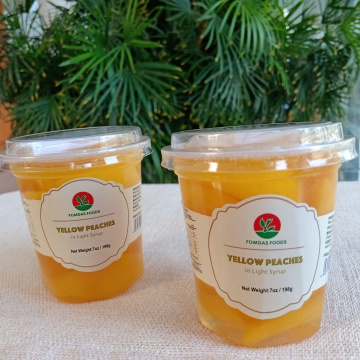7oz Τα κίτρινα ροδάκινα λωρίδες σε χυμό αχλαδιού