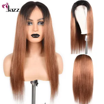 Transparent HD Pre Plucked Lace Front Hair Wig 4x4 1b30 Ombre Human Hair Lace Closure Wig 13x4 Colored #30 Lace Front Wig