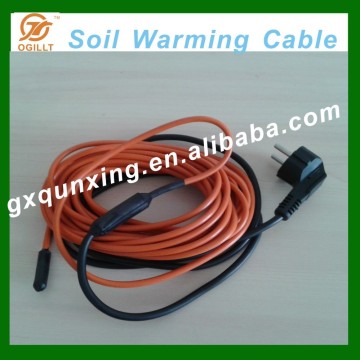 Garden heating wire for winter use