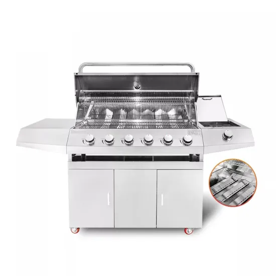 Professional Bbq Manufacture Stainless Steel Built-in 6 Burner Barbecue Gas Grill for Outdoor and Indoor