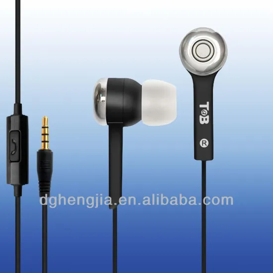 Colorful earphone with mic for cell phone ear buds for skype