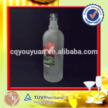 Frost bordeaux glass 500ml wine bottle