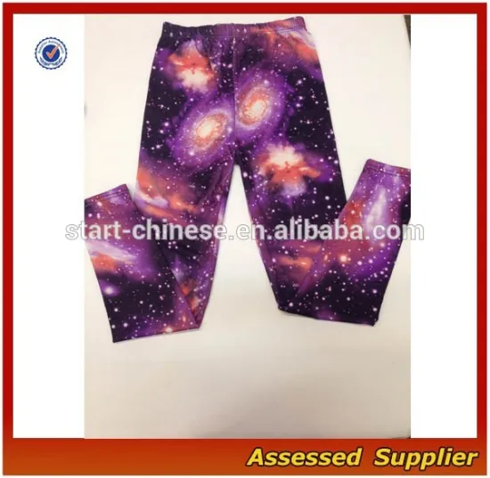 Real Samples Fashion Printed Seamless Sexy Wholesale Custom Women Craphic Print Galaxy Pattern Leggings Shell0017
