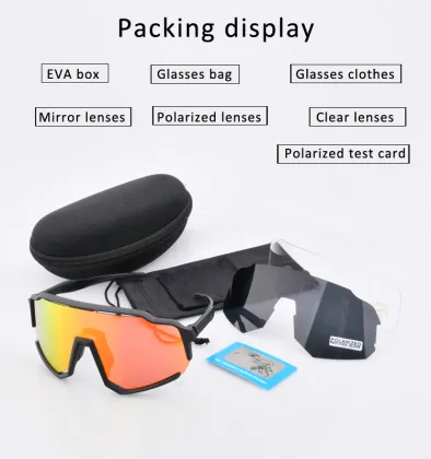 Usom Protective Polarized Cycling Sunglasses Z87 - Windproof Sports Glasses