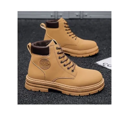 Spring New Rhubarb Boots: Men's and Women's Retro British Fashion Shoes