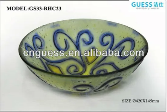 Modern glass basin (GS33-RHC23)