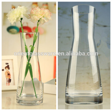Modern fashion clear glass vase