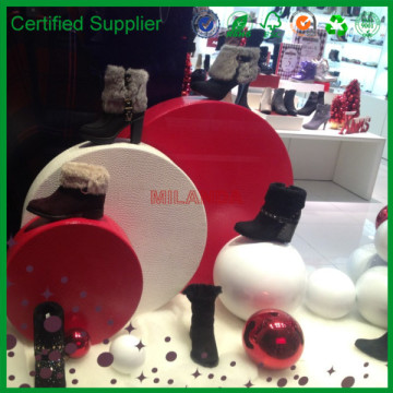leather looking round boxes for shoe display (M-10253)