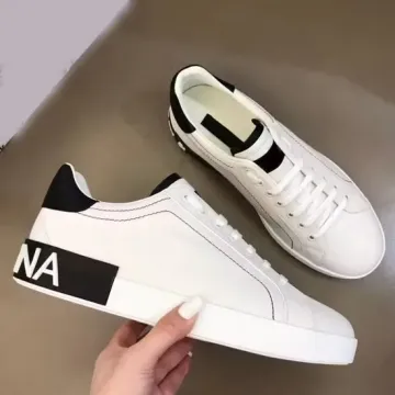 Triple Black White Sports Sneakers Flat Trainer
