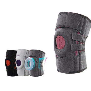 Adjustable Neoprene Knee Brace with Open Patella Gel Pads and Side Stabilizers